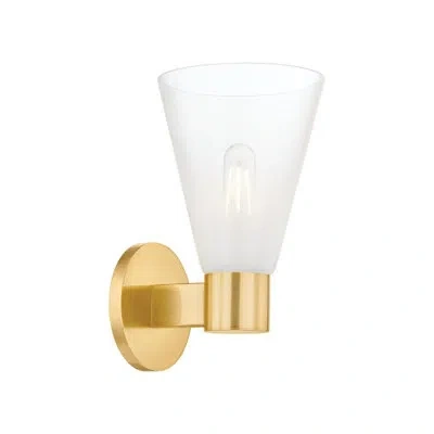 Mitzi Alma 1 Light Wall Sconce In Antique Brass