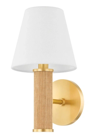 Mitzi Amabella Single-light Wall Sconce In Aged Brass