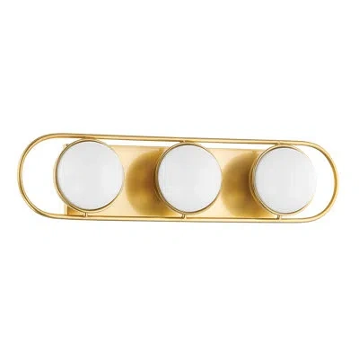 Mitzi Amy 3 Light Bath And Vanity In Aged Brass