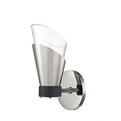 Mitzi Angie 1 - Light Led Dimmable Armed Sconce In Polished Nickel