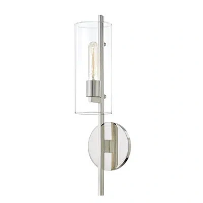 Mitzi Ariel 1 Light Wall Sconce In Polished Nickel