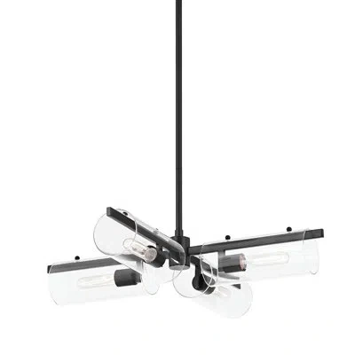 Mitzi Ariel 4 Light Chandelier In Soft Black