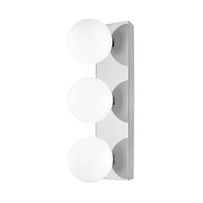 Mitzi Aspyn 3 - Light Led Dimmable Vanity Light In Polished Nickel