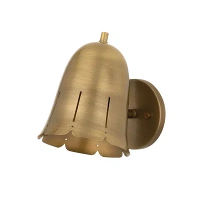 Mitzi Basil 6 Inch Wide 1 Light Wall Sconce In Patina Brass