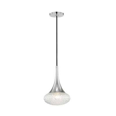 Mitzi Bella 1 - Light Single Teardrop Pendant In Polished Nickel
