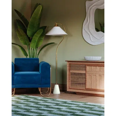 Mitzi Bianca Floor Lamp In Aged Brass