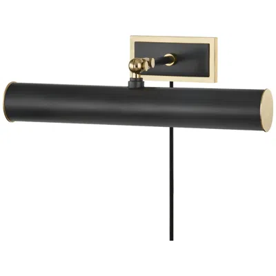 Mitzi By Hudson Valley Holly 16 1/4"w Old Bronze And Brass Plug-in Picture Light