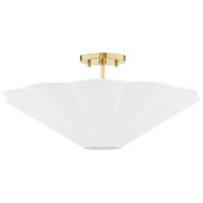 Mitzi By Hudson Valley Hudson Valley Mitzi 20" Wide Aged Brass Ceiling Light