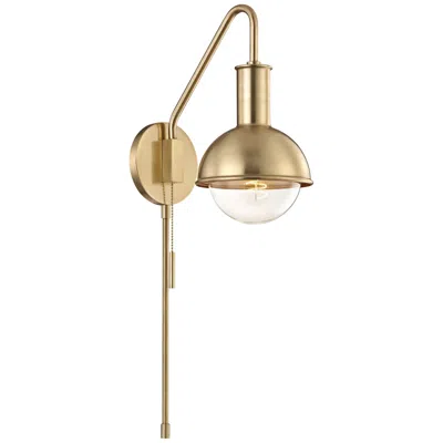 Mitzi By Hudson Valley Hudson Valley Mitzi Riley Aged Brass Swing Arm Wall Lamp