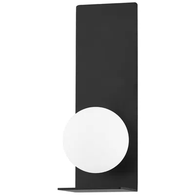 Mitzi By Hudson Valley Lani 1 Light Wall Sconce Blk