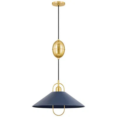 Mitzi By Hudson Valley Mariel 1 Lt. 18 Inch Navy Pendant