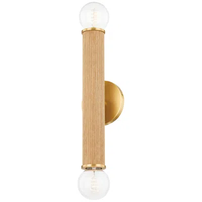 Mitzi By Hudson Valley Mitzi Amabella 22" High Aged Brass 2-light Wall Sconce