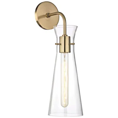 Mitzi By Hudson Valley Mitzi Anya 18 1/2" High Aged Brass Wall Sconce