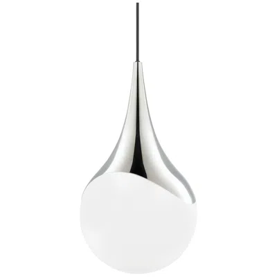 Mitzi By Hudson Valley Mitzi Ariana 10 1/2"w Polished Nickel Teardrop Mini Pendant