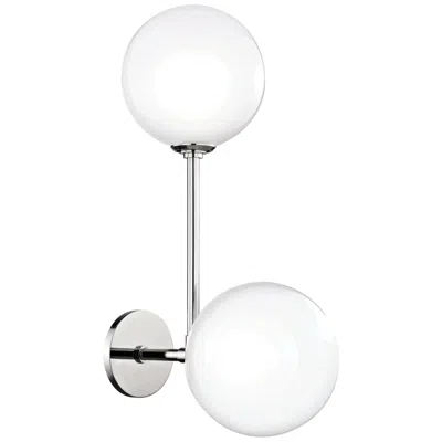 Mitzi By Hudson Valley Mitzi Ashleigh 21 1/2" High Nickel 2-light Led Wall Sconce
