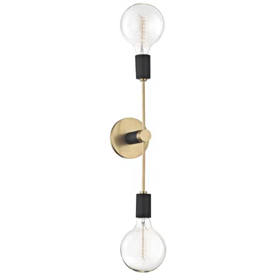 Mitzi By Hudson Valley Mitzi Astrid 18" High Aged Brass 2-light Wall Sconce