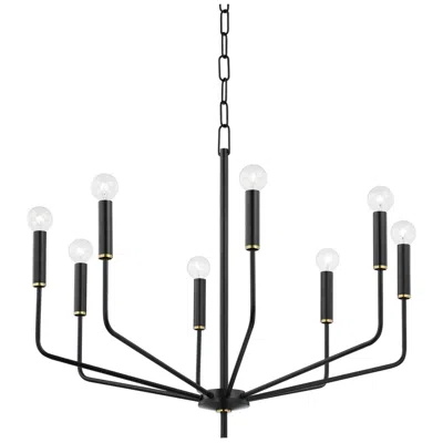 Mitzi By Hudson Valley Mitzi Bailey 30" Wide Soft Black 8-light Chandelier
