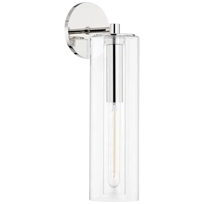 Mitzi By Hudson Valley Mitzi Belinda 19"h Polished Nickel Clear Glass Wall Sconce