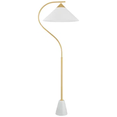 Mitzi By Hudson Valley Mitzi Bianca 23 In 1 Lt Floor Lamp Aged Brass