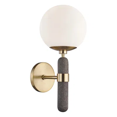 Mitzi By Hudson Valley Mitzi Brielle 16" High Aged Brass Wall Sconce