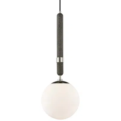 Mitzi By Hudson Valley Mitzi Brielle 9 1/2"w Polished Nickel W/ Glass Mini Pendant