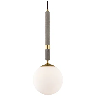 Mitzi By Hudson Valley Mitzi Brielle 9.5" Wide Aged Brass 1 Light Large Pendant