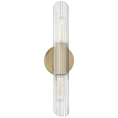 Mitzi By Hudson Valley Mitzi Cecily 17 1/4" High Aged Brass 2-light Wall Sconce