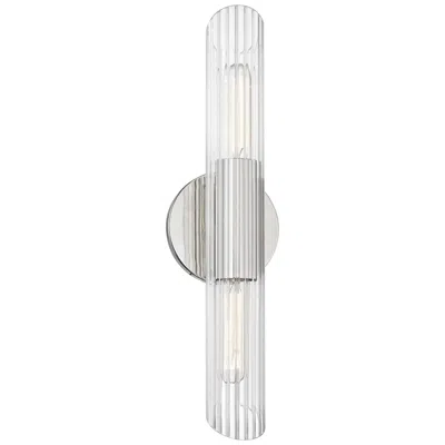 Mitzi By Hudson Valley Mitzi Cecily 17 1/4" High Polished Nickel 2-light Wall Sconce