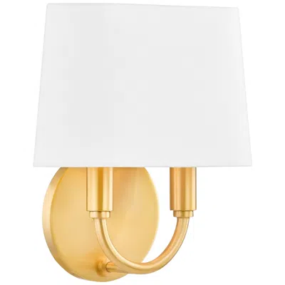 Mitzi By Hudson Valley Mitzi Clair 10 1/2" High Aged Brass Wall Sconce
