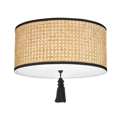 Mitzi By Hudson Valley Mitzi Dolores 15" Wide Soft Black Drum Ceiling Light