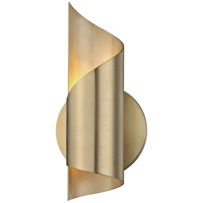 Mitzi By Hudson Valley Mitzi Evie 9 3/4" High Aged Brass Led Wall Sconce