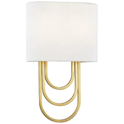 Mitzi By Hudson Valley Mitzi Farah 13 1/2" High Aged Brass Wall Sconce