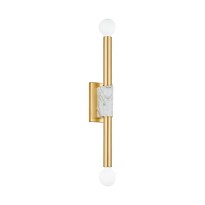 Mitzi By Hudson Valley Mitzi Goldie 3 In 2 Lt Wall Sconce Aged Brass
