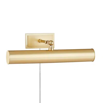 Mitzi By Hudson Valley Mitzi Holly 16 1/4" Wide Aged Brass Plug-in Picture Light