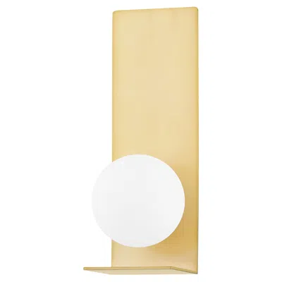 Mitzi By Hudson Valley Mitzi Lani 14" High Aged Brass Wall Sconce