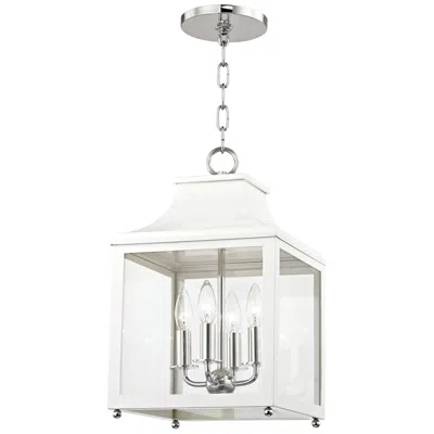 Mitzi By Hudson Valley Mitzi Leigh 11 1/2" Wide Nickel And White 4-light Mini Pendant