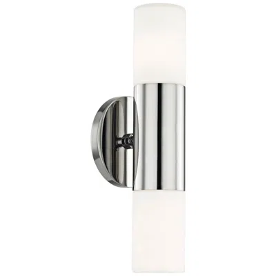 Mitzi By Hudson Valley Mitzi Lola 13" High Polished Nickel 2-light Modern Led Wall Sconce