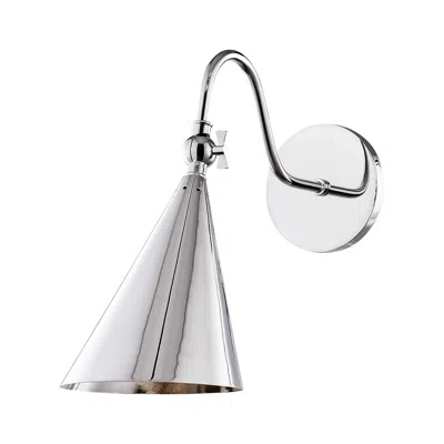 Mitzi By Hudson Valley Mitzi Lupe 12" High Polished Nickel Wall Sconce