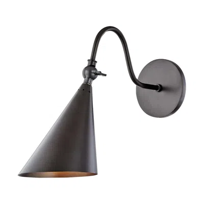 Mitzi By Hudson Valley Mitzi Lupe 12" Old Bronze Modern Industrial Barn Light Wall Sconce