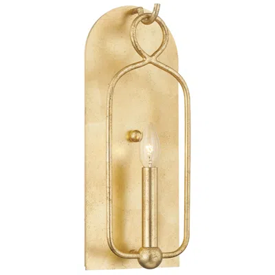 Mitzi By Hudson Valley Mitzi Mallory 16 1/2" High Gold Leaf Wall Sconce