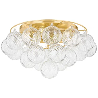 Mitzi By Hudson Valley Mitzi Mimi 22 1/2" Wide Aged Brass 6-light Ceiling Light