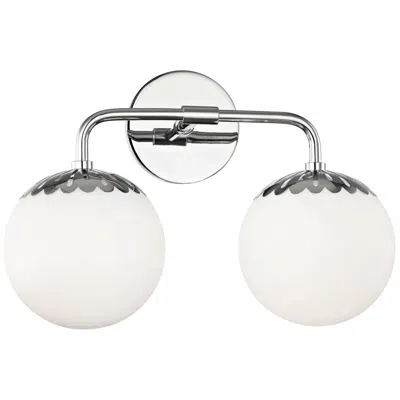 Mitzi By Hudson Valley Mitzi Paige 10 1/2" High Polished Nickel 2-light Wall Sconce