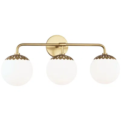 Mitzi By Hudson Valley Mitzi Paige 23 1/4" Wide Aged Brass 3-light Bath Light