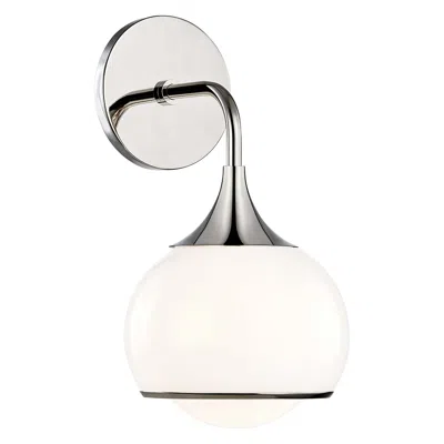 Mitzi By Hudson Valley Mitzi Reese 12 1/4" High Polished Nickel Wall Sconce
