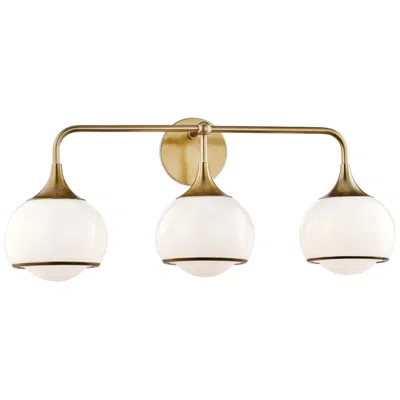Mitzi By Hudson Valley Mitzi Reese 26 3/4" Wide 3-light Aged Brass Bath Light
