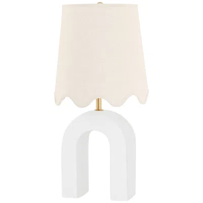 Mitzi By Hudson Valley Mitzi Roshani 24" High White Ceramic Modern Table Lamp
