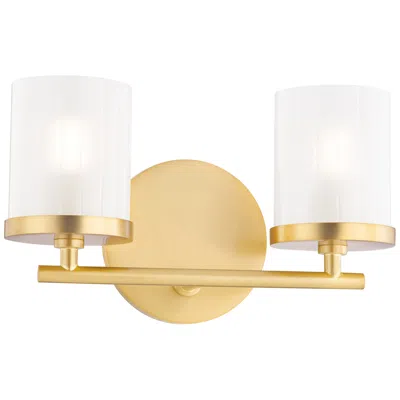 Mitzi By Hudson Valley Mitzi Ryan 6 1/4" High Aged Brass 2-light Wall Sconce
