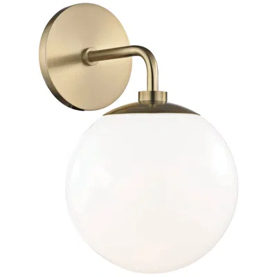 Mitzi By Hudson Valley Mitzi Stella 11 1/2" High Aged Brass Wall Sconce