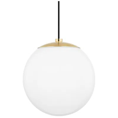 Mitzi By Hudson Valley Mitzi Stella 12" Wide Aged Brass Frosted Glass Mini Pendant