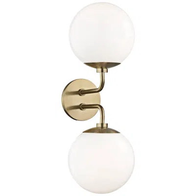 Mitzi By Hudson Valley Mitzi Stella 20" High Aged Brass 2-light Wall Sconce